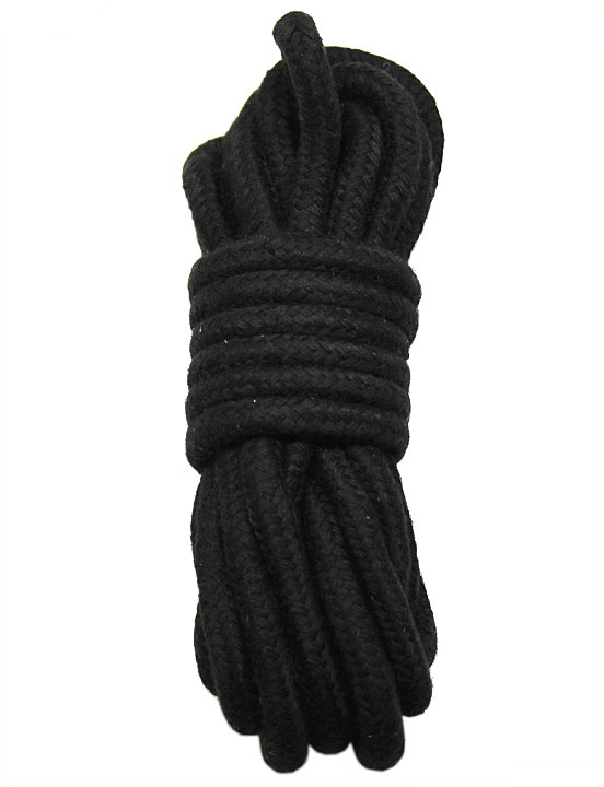 Верёвка для бондажа и декоративной вязки, чёрная, 5 м