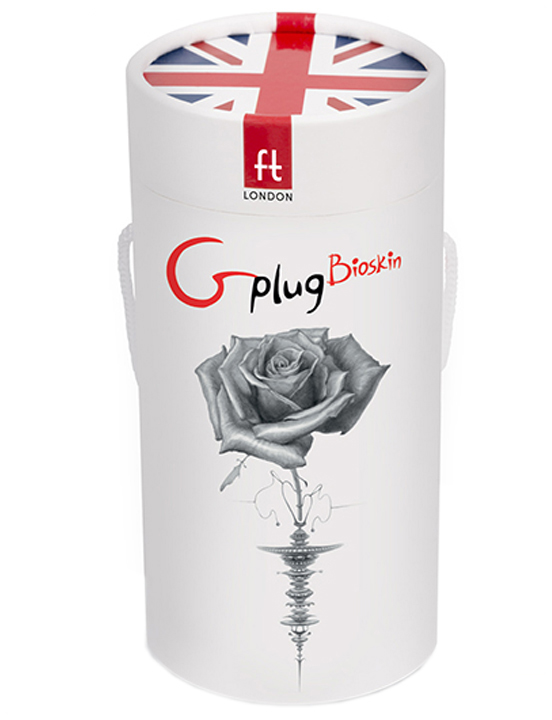 Анальная пробка Gplug Bioskin™, розовая, 39x85 мм