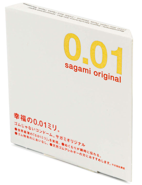 Презервативы Sagami Original 0.01, тонкие, полиуретановые, 1 шт.