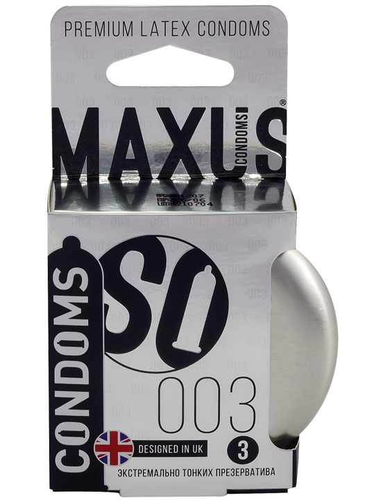 Презервативы MAXUS Экстремально тонкие 003, 3 шт., ж/к