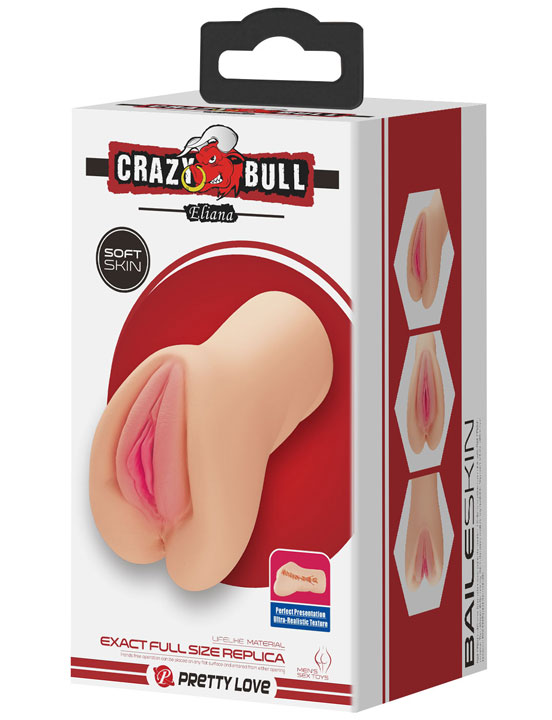 Мастурбатор Eliana ручной из серии Crazy Bull, вагина, 95x165 мм