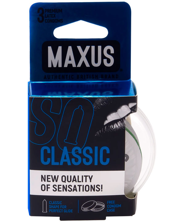Презервативы MAXUS AIR Classic, классические, 3 шт., п/к