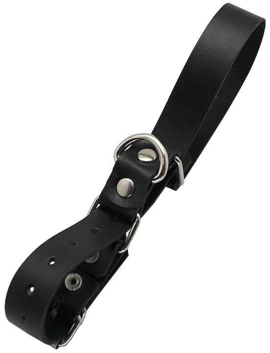 Наручи ременные с полукольцом, чёрные, размер универсальный