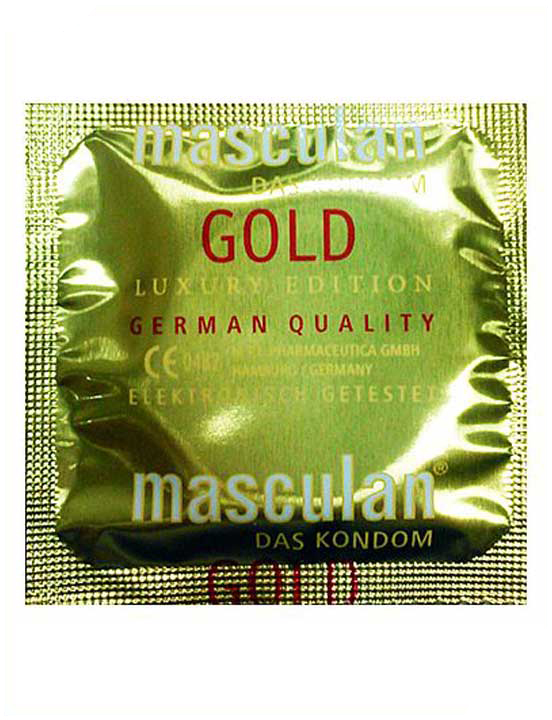 Презервативы Masculan 5 Ultra Gold, утонченный латекс золотого цвета, 10 шт.