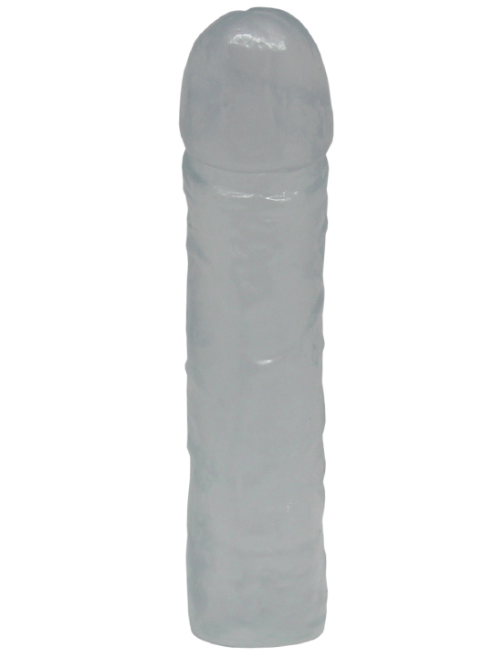 Фаллоимитатор, Eroticon Realistic, гелевый, прозрачный, 38x165 мм