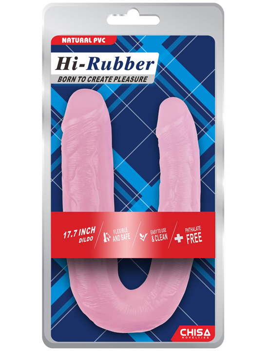 Фаллоимитатор сдвоенный-гигант, розовый