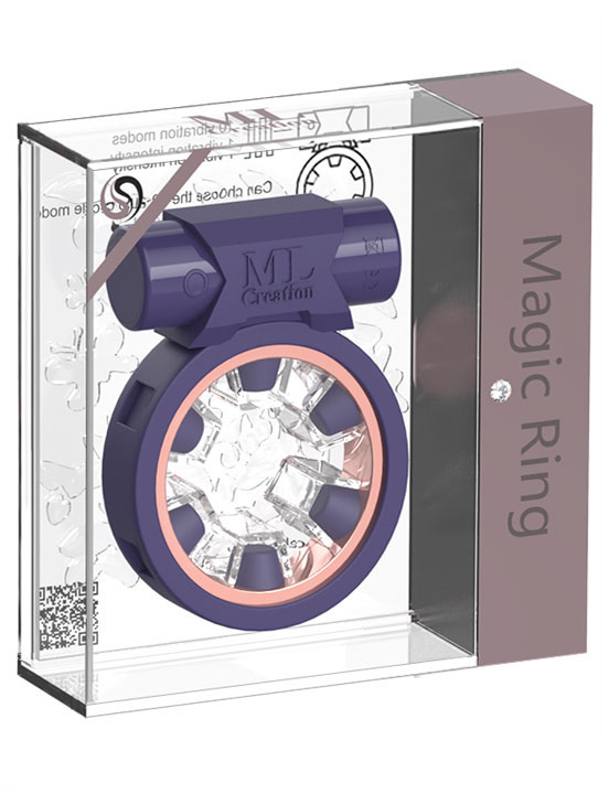 Виброкольцо эрекционное Magic Ring, USB, фиолетовый, 72 мм