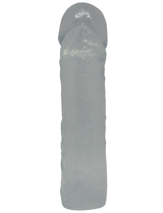 Фаллоимитатор, Eroticon Realistic, гелевый, прозрачный, 38x165 мм