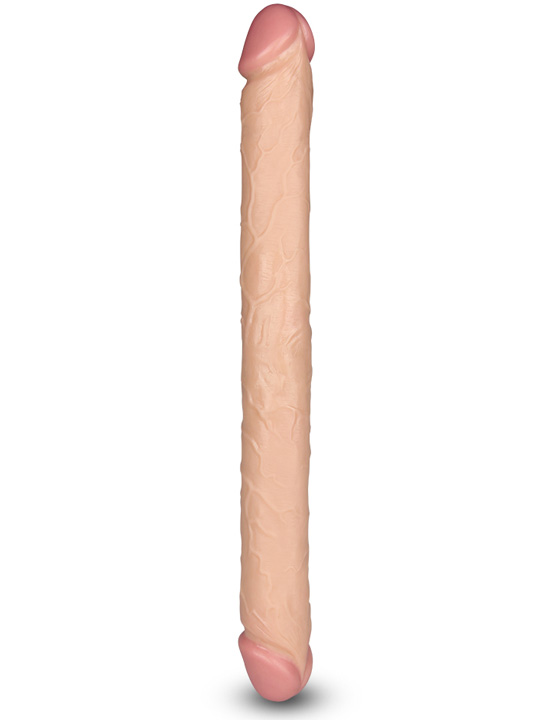 Фаллоимитатор двусторонний King size Realistic Slim Ultra Double Dildo, телесный, 45x450 мм