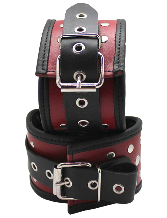 Поножи фигурные, красные, размер универсальный