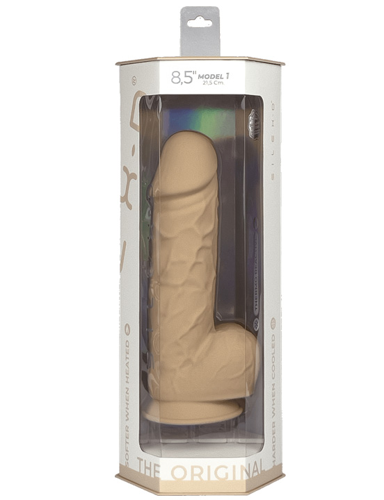 Фаллоимитатор SILEXD Model 1 Real Skin с мошонкой, 8,5", телесный