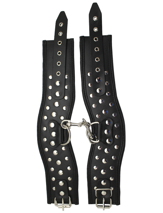 Поножи фигурные, чёрные, размер универсальный