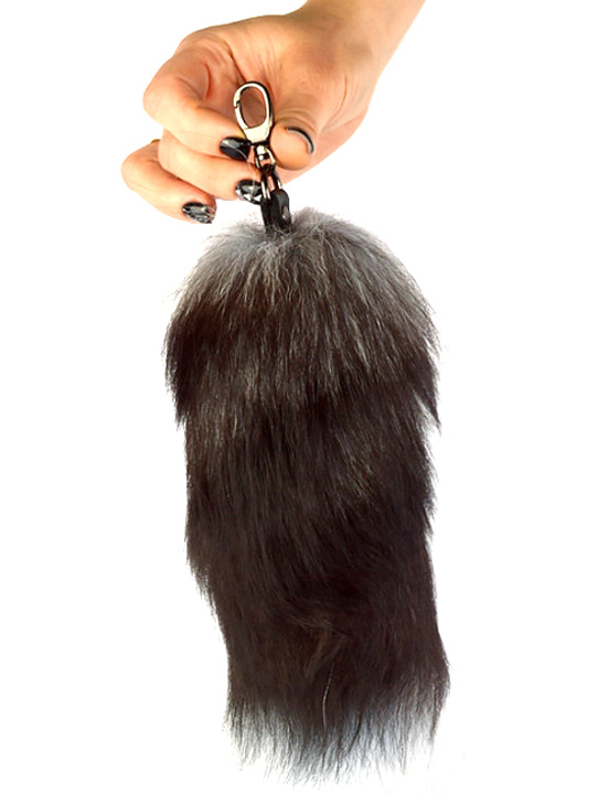 Брелок с хвостом «Чернобурка»