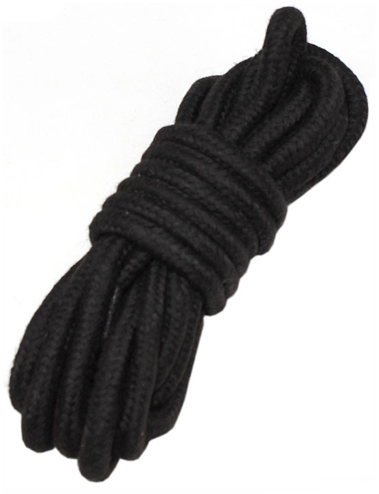 Верёвка для бондажа и декоративной вязки, чёрная, 5 м