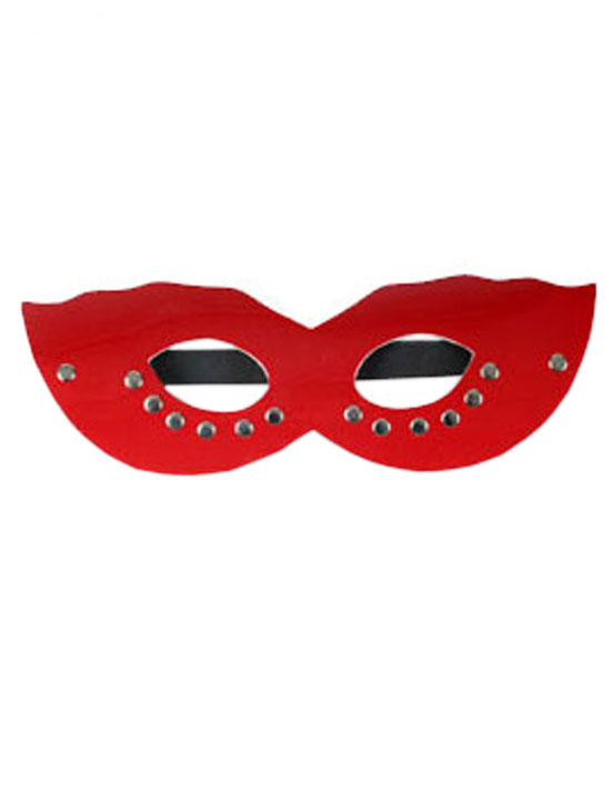 Маска CLASSIC с заклёпками, красная