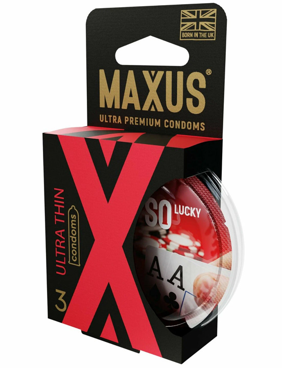 Презервативы MAXUS Ultra Thin, ультратонкие, 3 шт.п/к