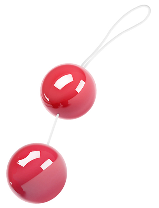 Шарики двойные, розовые, диаметр 35 мм