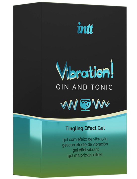 Жидкий интимный гель GIN & TONIC VIBRATION с эффектом вибрации, 15 мл