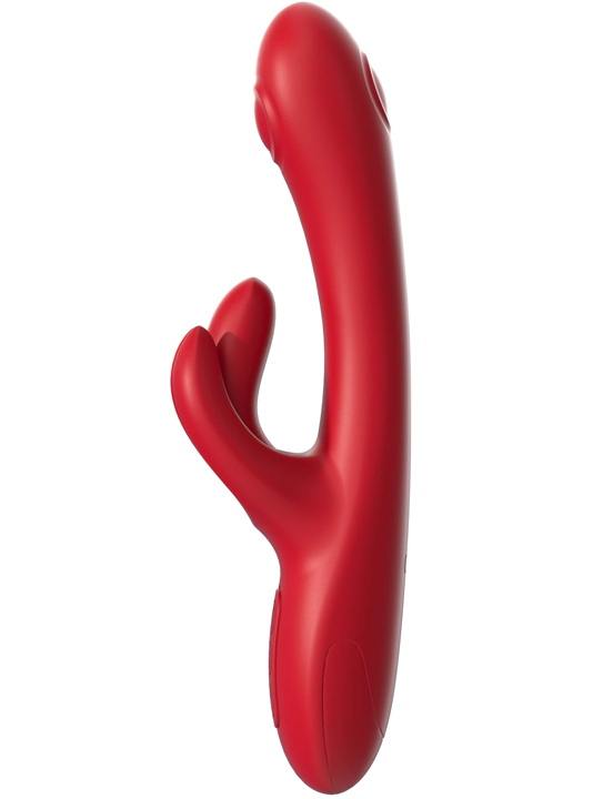 Инновационный вибратор кролик Trio Bliss, красный