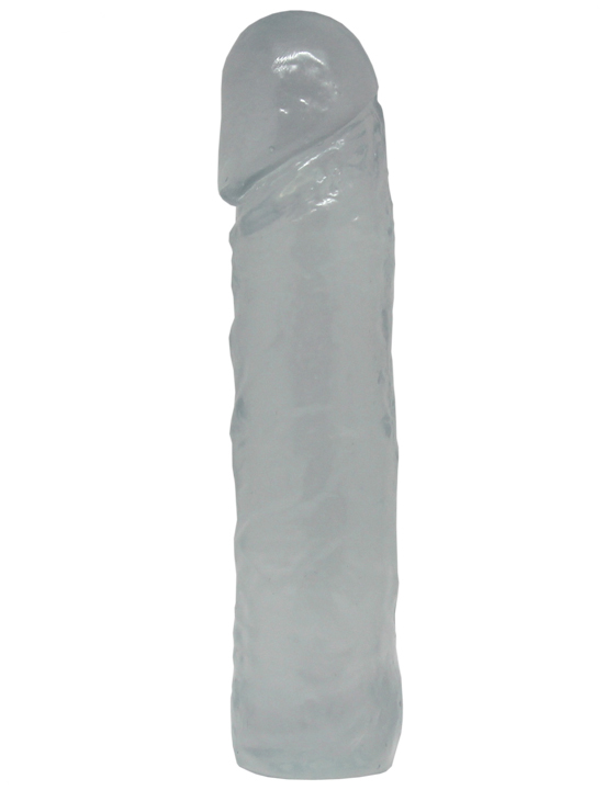Фаллоимитатор, Eroticon Realistic, гелевый, прозрачный, 38x165 мм