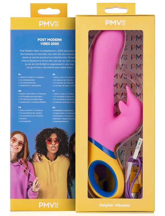 Вибратор-дельфин Copy, серия PMV20, 35x230 мм