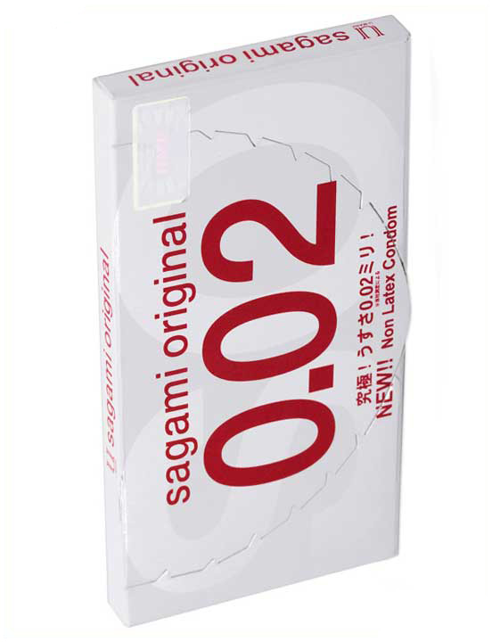Презервативы Sagami Original 0.02, тонкие, полиуретановые, 2 шт.
