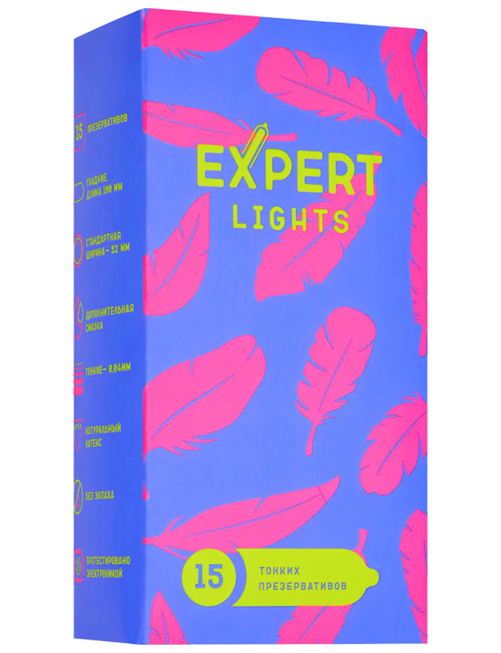 Презервативы Expert Light ультратонкие, 15 шт.
