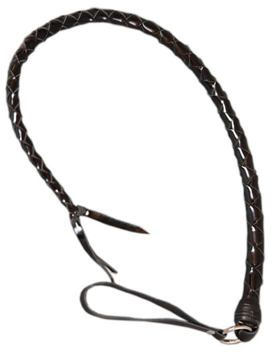 Плеть однохвостая, лакированная, чёрная, 1 метр