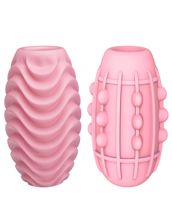 Мастурбатор-яйцо Passionate двустороннее, розовое, 46x86 мм