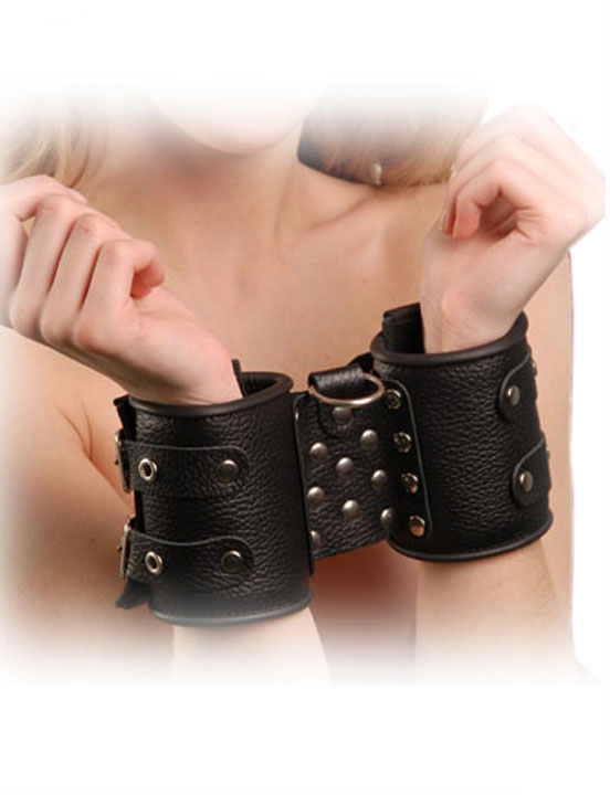 Манжеты фиксирующие, чёрные, размер универсальный