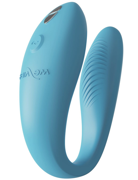 Вибромассажёр для пар We-Vibe Sync Go, голубой