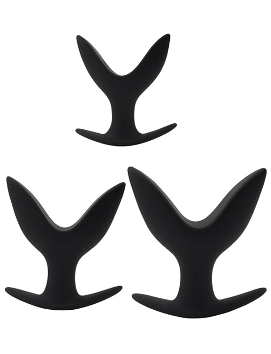 Набор анальных пробок с лепестками