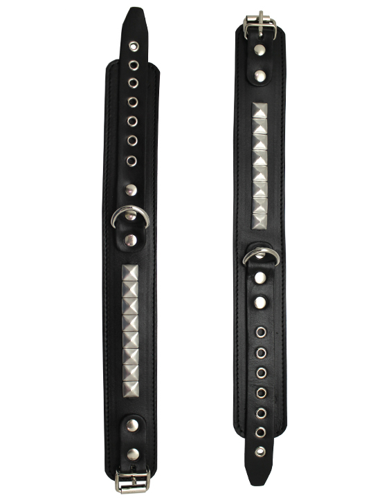 Поножи узкие, декорированные