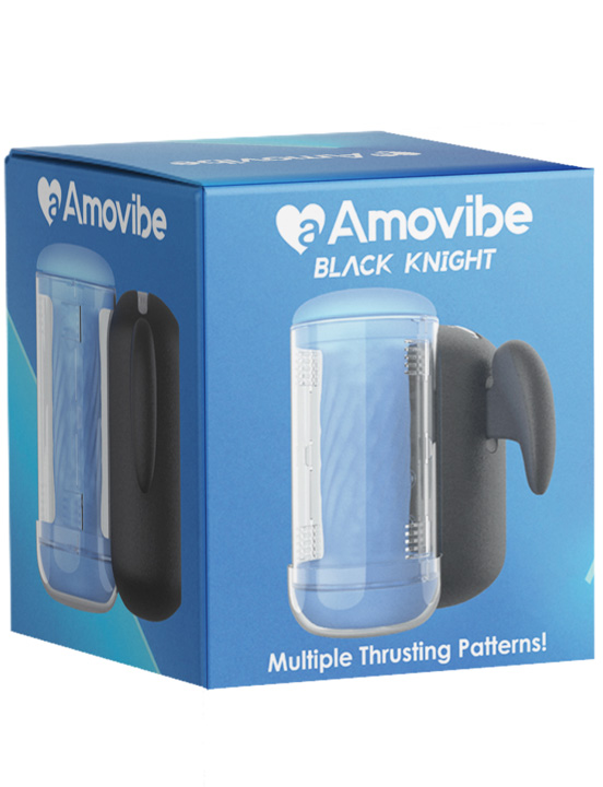 Инновационный робот-мастурбатор Black Knight с функцией пенетрации, чёрный