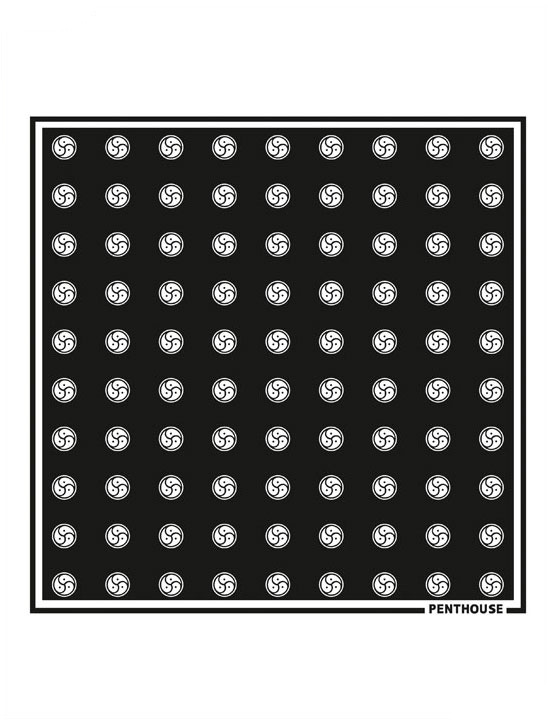 Платок «Трискель», черный, шармус, 60х60 см