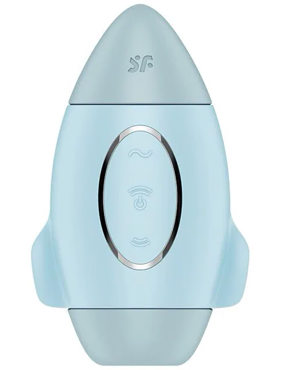 Вакуумно-волновой вибростимулятор Satisfyer Mission Control, голубой