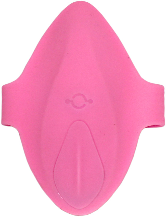 Миниатюрный вибратор в трусики с приложением, розовый