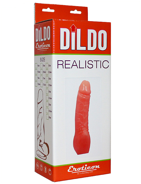 Фаллоимитатор Eroticon Realistic, телесный, 41x206 мм