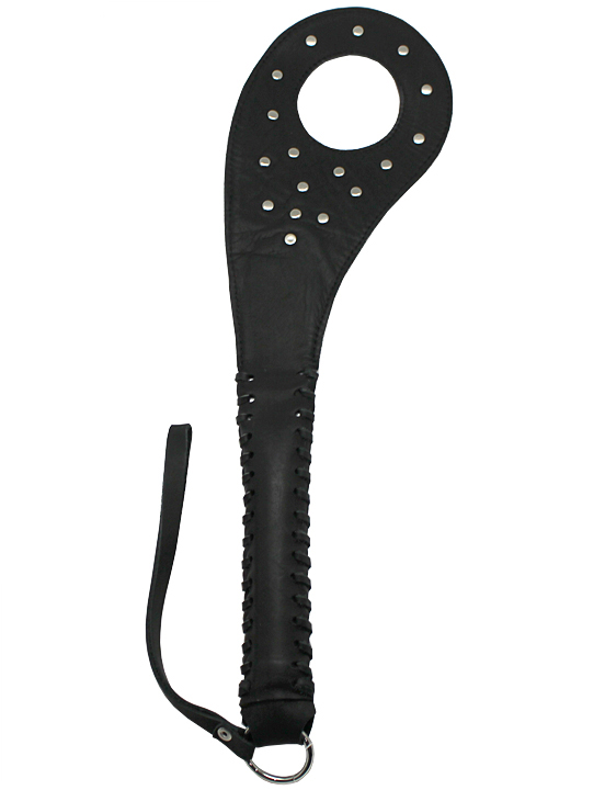 Хлопушка с металлической фурниторой, чёрная