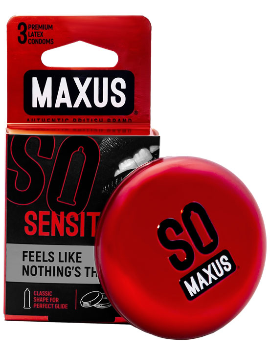 Презервативы MAXUS AIR Sensitive, ультратонкие, 3 шт.п/к