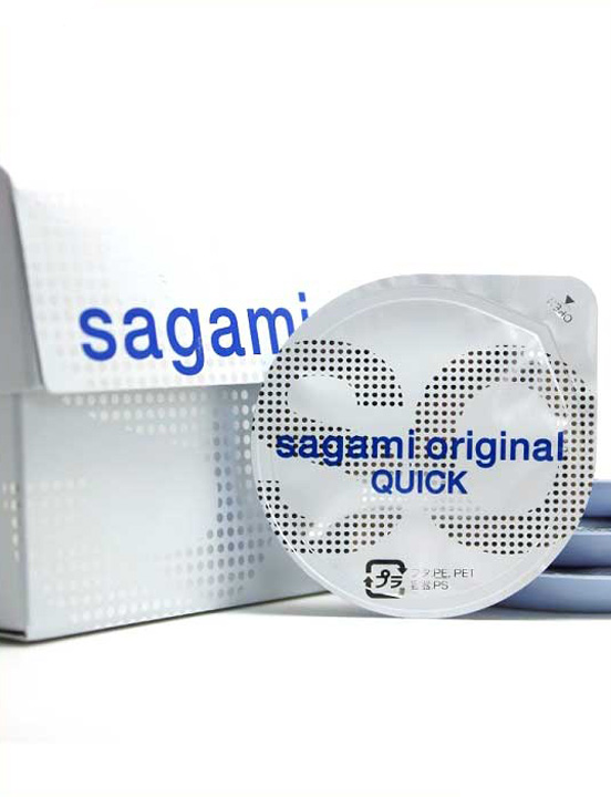Презервативы Sagami Quick Original 0.02, тонкие, полиуретановые, 6 шт.