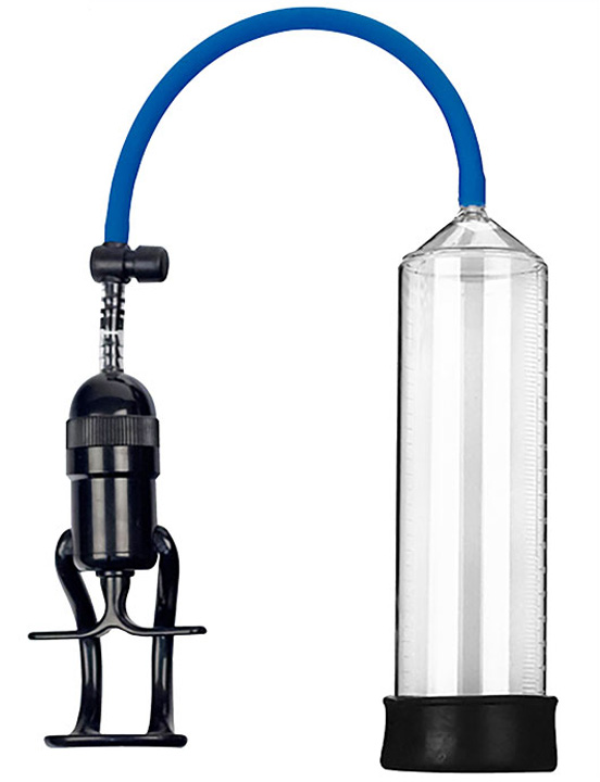 Помпа вакуумная Eroticon PUMP X3 с ручным насосом, прозрачная, 60x240 мм