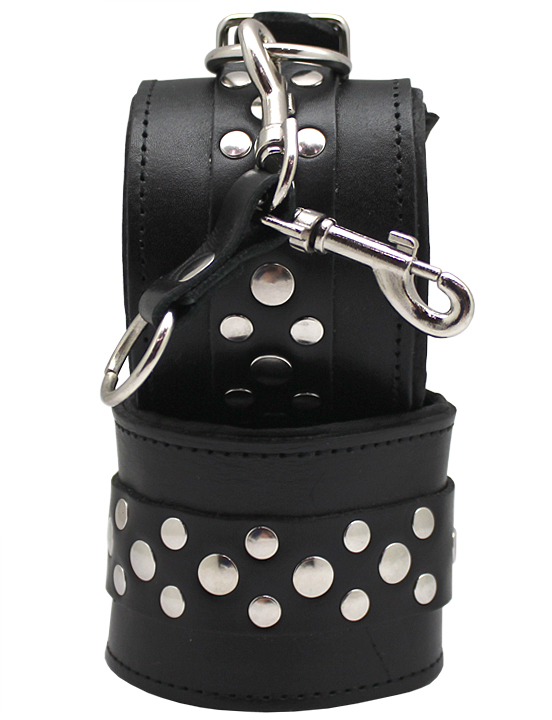 Наручники узкие, на мягкой подкладке, чёрные, размер универсальный