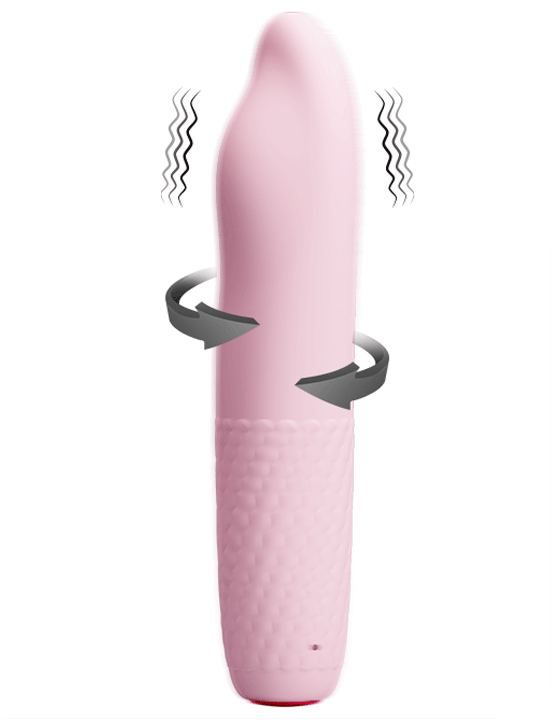 Вибратор-ротатор Burke, розовый, 36x160 мм