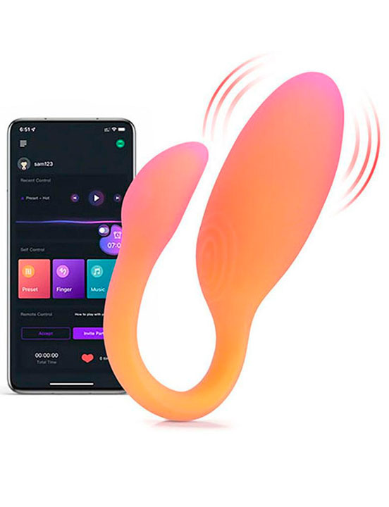 Вибратор Magic Motion Flamingo Max, оранжевый