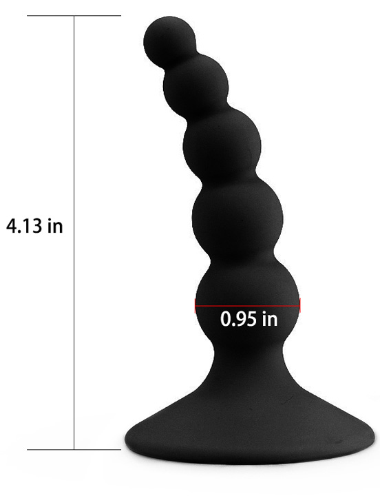 Анальная пробка, чёрный, 26x100 мм
