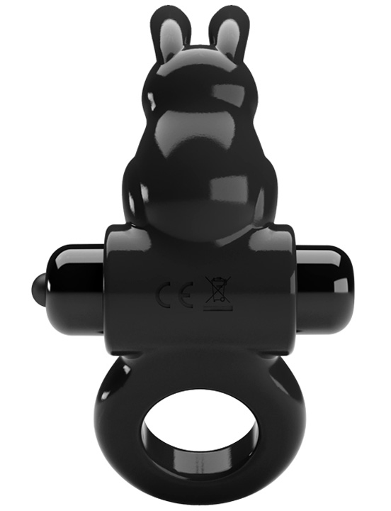 Виброкольцо зайчик, 10 режимов, TPR, d24x44 мм