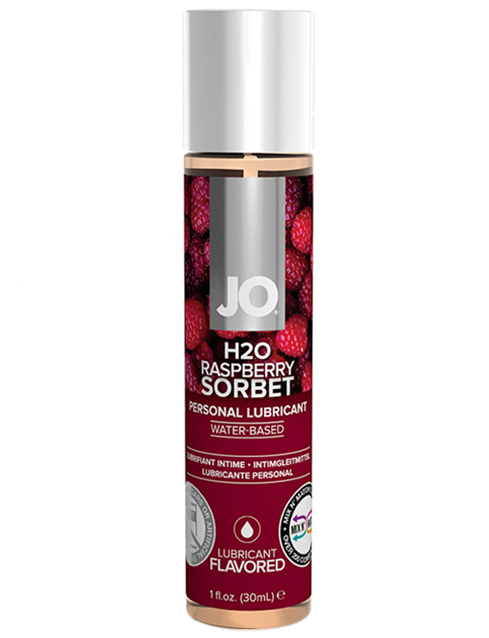 JO Flavored Малиновый Сорбет, лубрикант ароматизированный на водной основе, 30 мл
