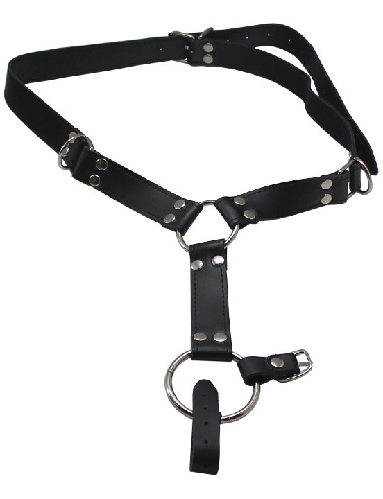 Фиксатор руки-талия-пенис, мужской, чёрный