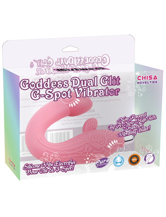 Вибромассажёр для точки G и стимуляции клитора, розовый